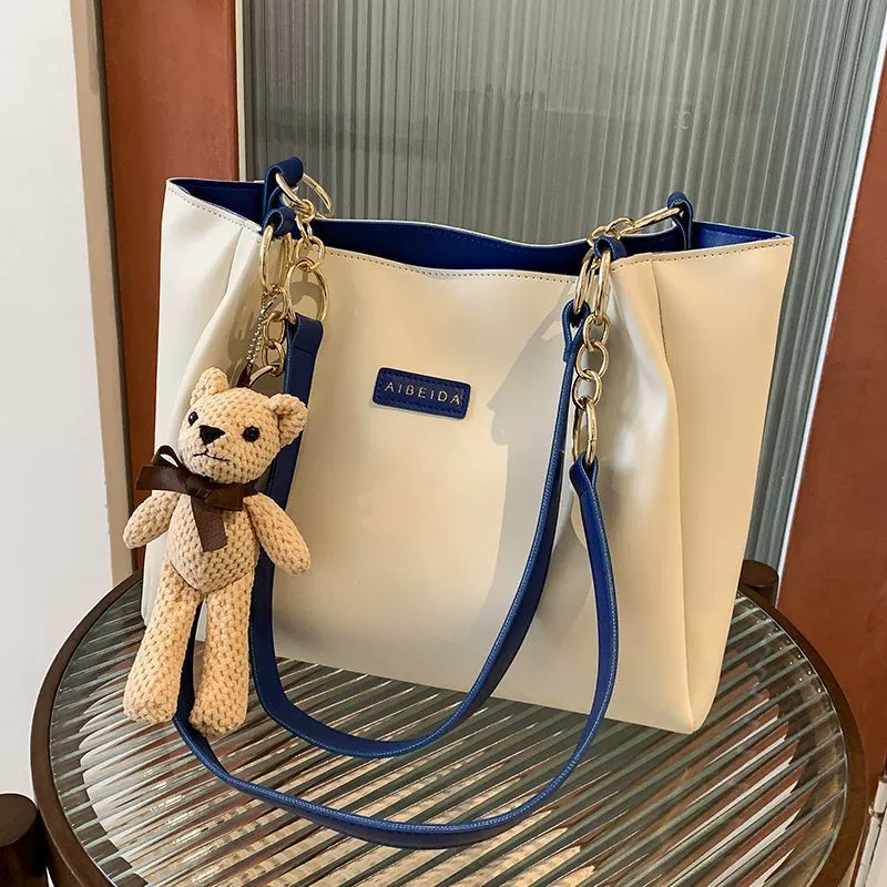 Сумка-тоут для студентов колледжа, женская новая модная сумка через плечо, модная универсальная сумка большой вместимости