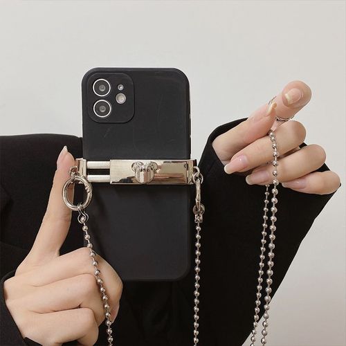 Mobile phone back clip new metal mobile phone crossbody chain back clip mobile phone clip crossbody chain mobile phone lanyard clip mobile phone
