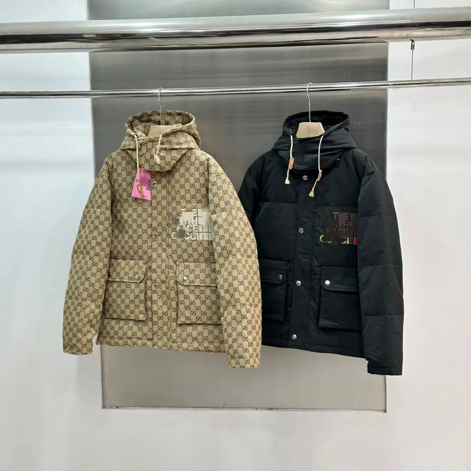 New winter embroidered vintage loose hooded puffer jacket for cross-border trade, unisex, fashionable and versatile down jacket