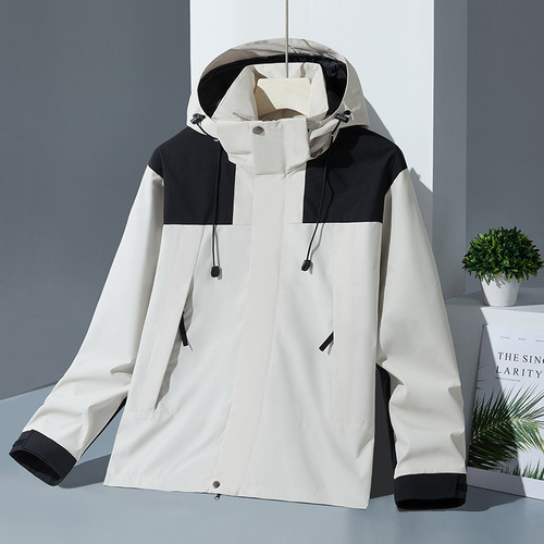 Jacket Men's Loose Casual Jacket Women's 2024 Spring and Autumn Windproof Waterproof Sports Outdoor Mountaineering Wear for Women