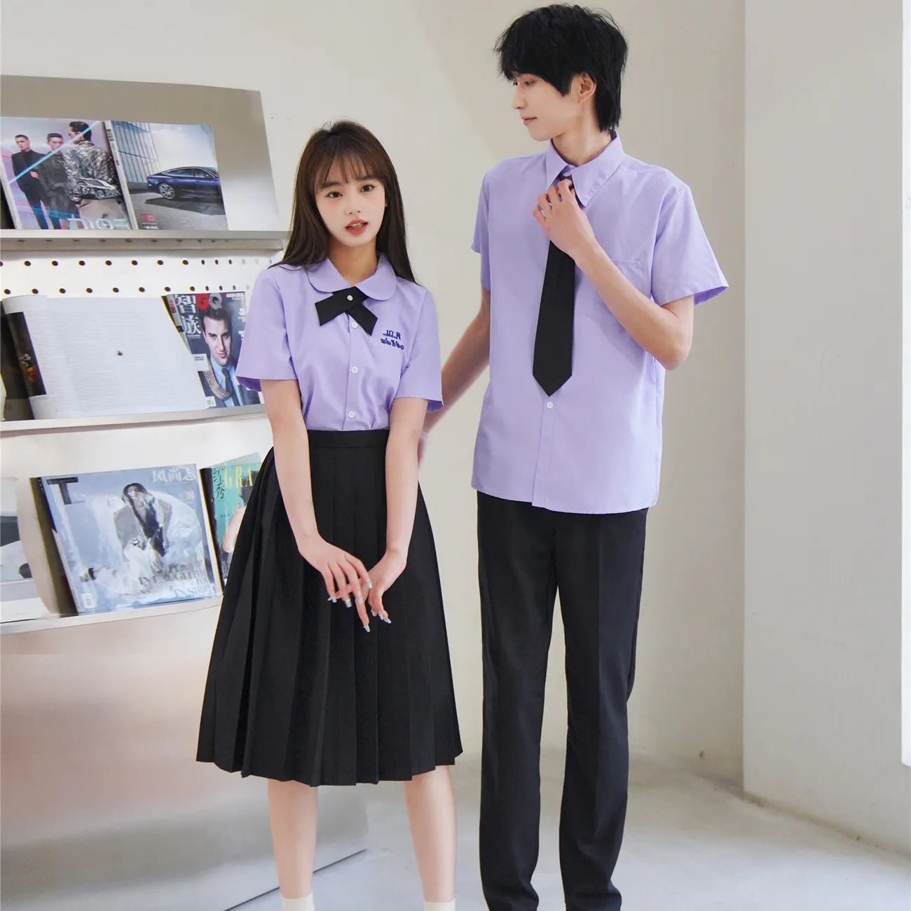 Thai School Uniform Set, Preppy Style Jk Uniform, Thai Shirt, Junior and High School Student Autum Sports Meeting Graduation Class Uniform