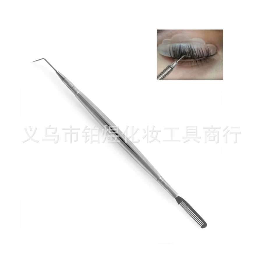 Metal doll head for growing plants for eyelashes