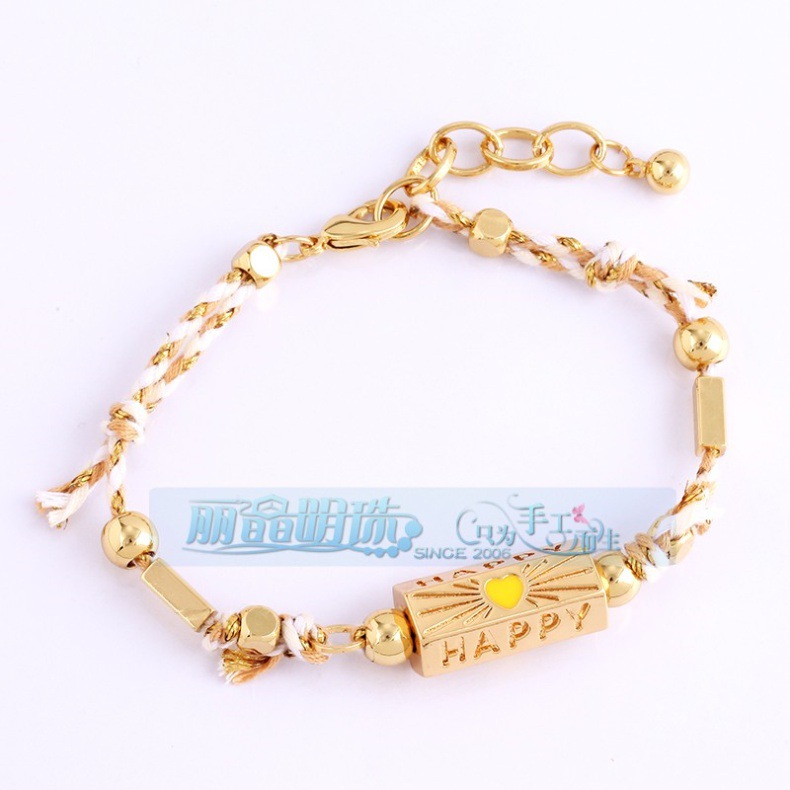 Bohemian Classic Style Letter Eye Rope Copper Woven Chain String Bracelets Wholesale display picture 14