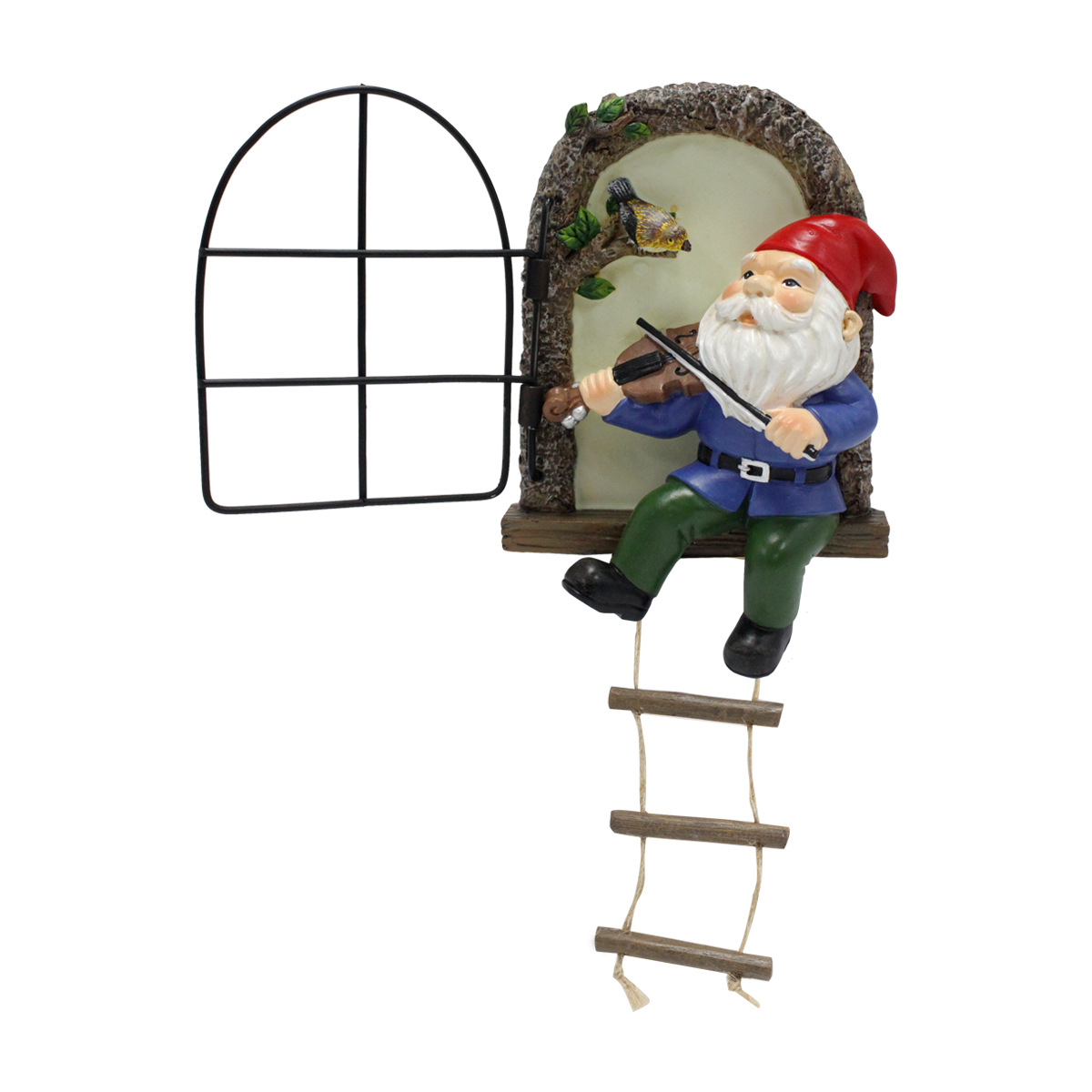  creative elf dwarf luminous violin dwarf outdoor tree pendant decoration landscape 