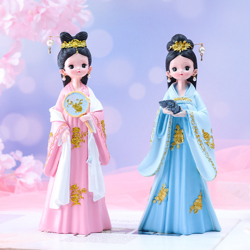 New ancient style Hanfu girl's princess ornaments girl's birthday gift home accessories creative travel commemorative gifts