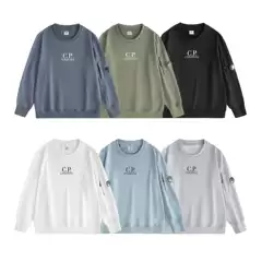 CP Logo lens functional pioneer pullover European and American Company simple casual C.P round neck loose sweater