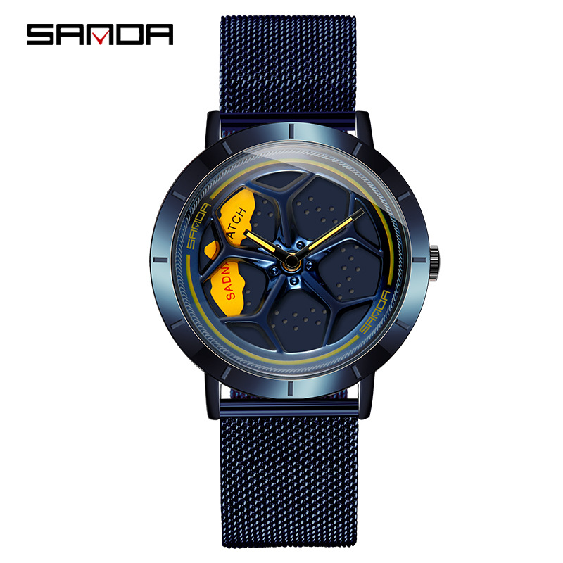 1022 메쉬 벨트 블루