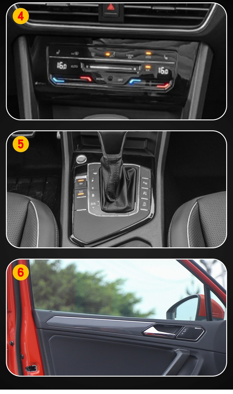 17-25 Volkswagen Tiguan L Special Screen Center Console Interior Film Car Modification Transparent Tpu Protective Film