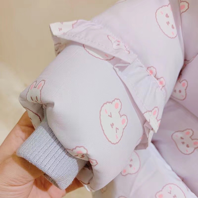 Niños, niños pequeños, niños, niñas, ropa de invierno, nuevo estilo, ropa de abrigo de felpa, top de bebé, linda chaqueta acolchada