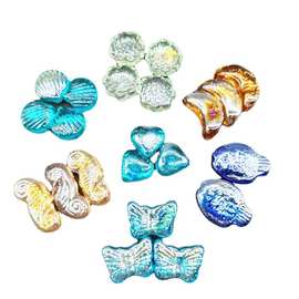 各种颜色彩色玻璃异型块玻璃异形块钻石形状方块