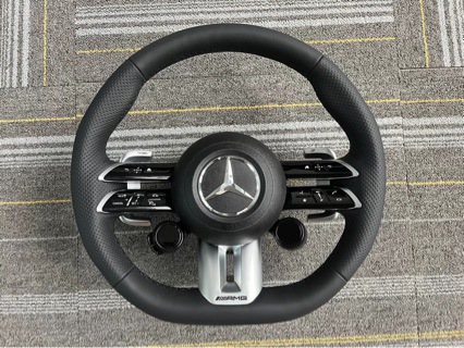 Suitable for Mercedes-Benz Amg809 Carbon Fiber Steering Wheel A-Class C-Class E-Class ml Old Model Modification and Upgrade to New Model Assembly