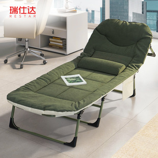 Folding Bed Lunch Break Nap Bed Hospital Companion Bed Portable Camp Bed Recliner Single Lunch Break Folding Bed