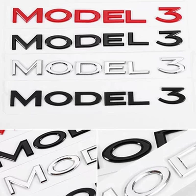 Car logo: modification standard TESLA modification plastic