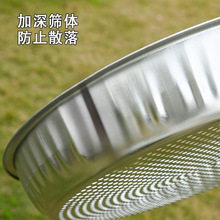 不锈钢百花铁筛子金属筛过滤筛分样筛面粉筛筛土筛粮食谷物