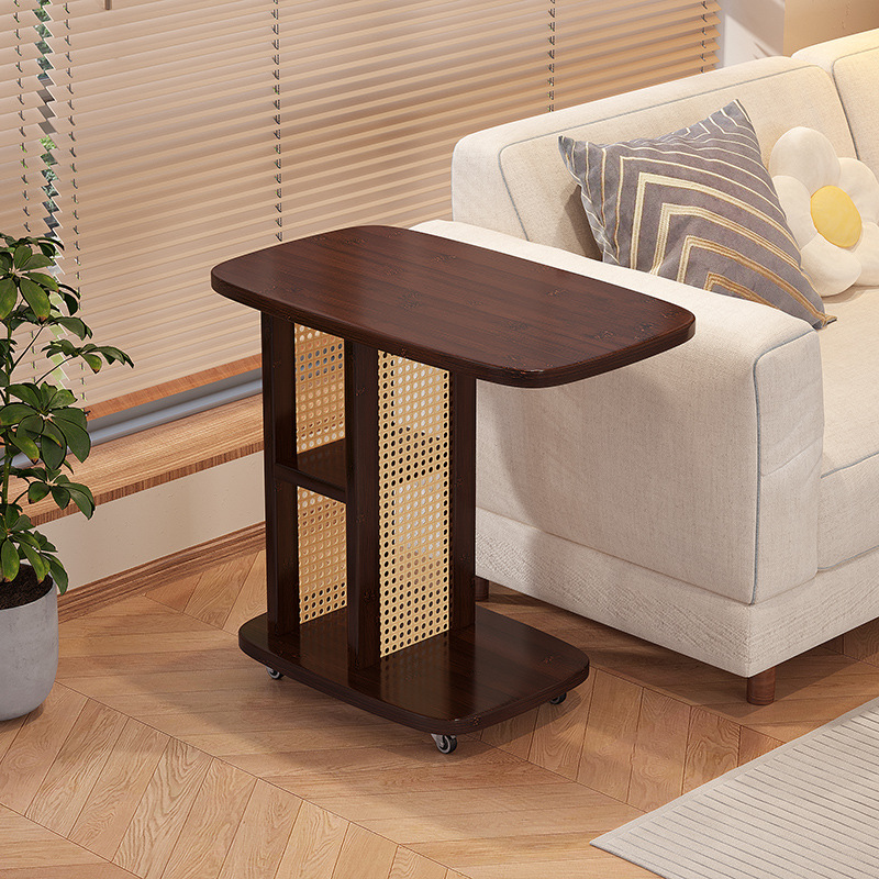 Sofa Side Table, Living Room, Light Luxury and High-End Sense, Household Movable Small Coffee Table, Side Table, Corner Table, Small Apartment Side Cabinet