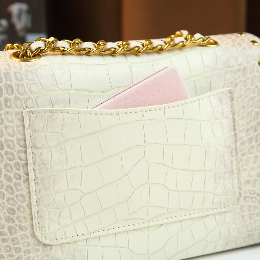 High-end Small Square Handbag With Lace Trim And Lock Clasp_voghion.com