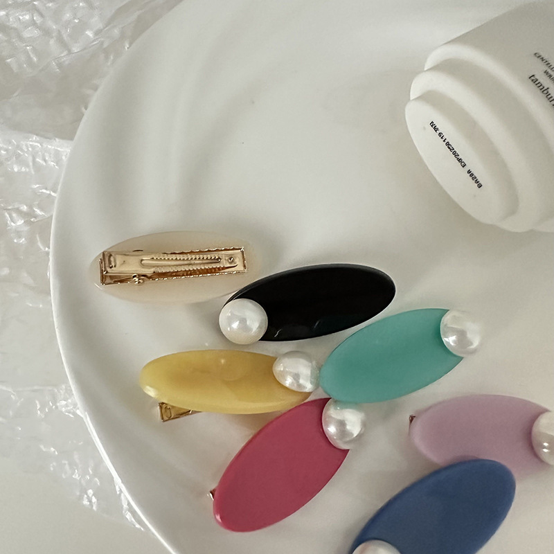 2023 neue Perle haarnadel frauen sommer stirn pony haar clip kopfschmuck seite gebrochen haar ente rechnung clip haar clip_voghion.com