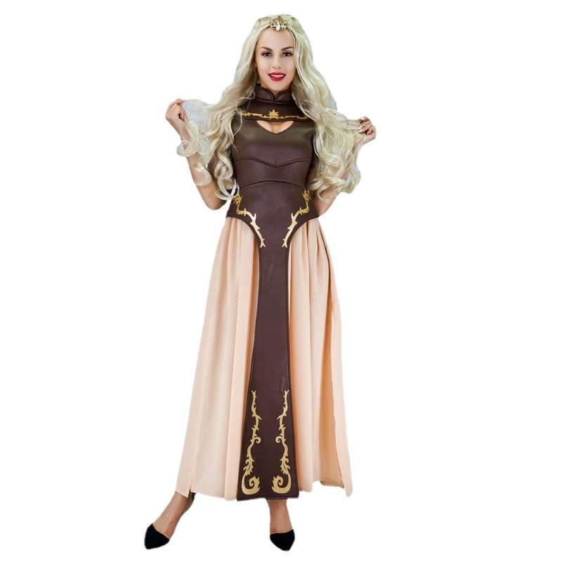 Medieval de Las Mujeres retro vestido de la Reina personaje de película ropa de rendimiento de Halloween accesorios de escenario ropa de rendimiento image 7