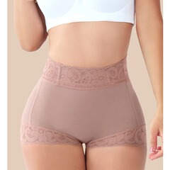 Cross-border European and American Mid-Thigh Abdominal Tuck Glute Lifting Bodysuit Lace Body Shaping High Buttock Bodysuit Body Shaping Waist Shaping Triangle Shaping Pants for Women