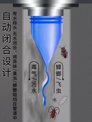 Floor Drain Deodorizer for Bathroom, Silicone Core with Round Design—A Must-Have Tool Featuring a Stainless Steel Inner Core for Toilet and Washing Machine Drains