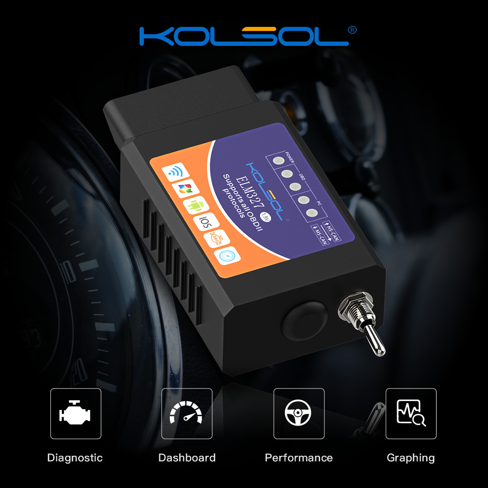 KOLSOL ELM327 WIFI OBD2扫描仪V1.5 ELM327