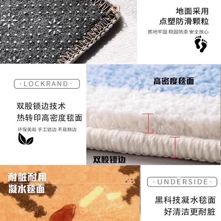 Alfombra bohemia al lado de la cama dormitorio alfombra de la cama principal turca ventana flotante alfombra de la habitación alfombra libre