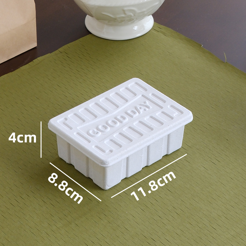 Caja de regalo de pulpa degradable diy mano acompañante regalo de cumpleaños de San Valentín caja de embalaje de regalo de jabón hecha a mano caja de joyas