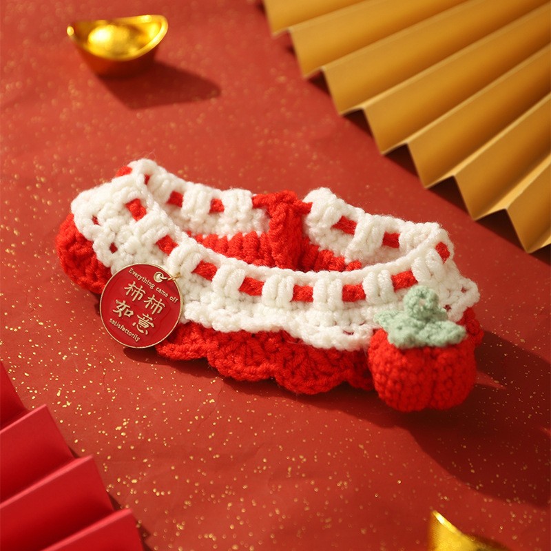 Collar de gato collar decoración de mascota perros muñecas adorables joyas de Navidad de Año Nuevo collar de gato