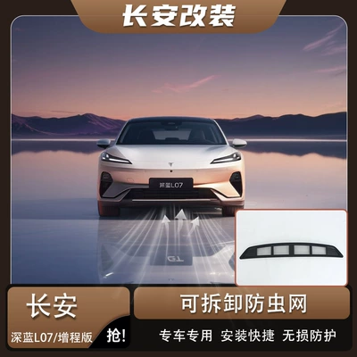 Changan Deep Blue L07 anti-insect net car front grille dust protection cover front bumper non-disassembly modification accessories
