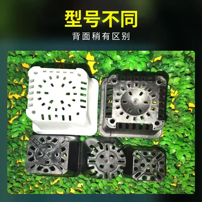 Breathable plastic white flowerpot, increased thickness, wholesale