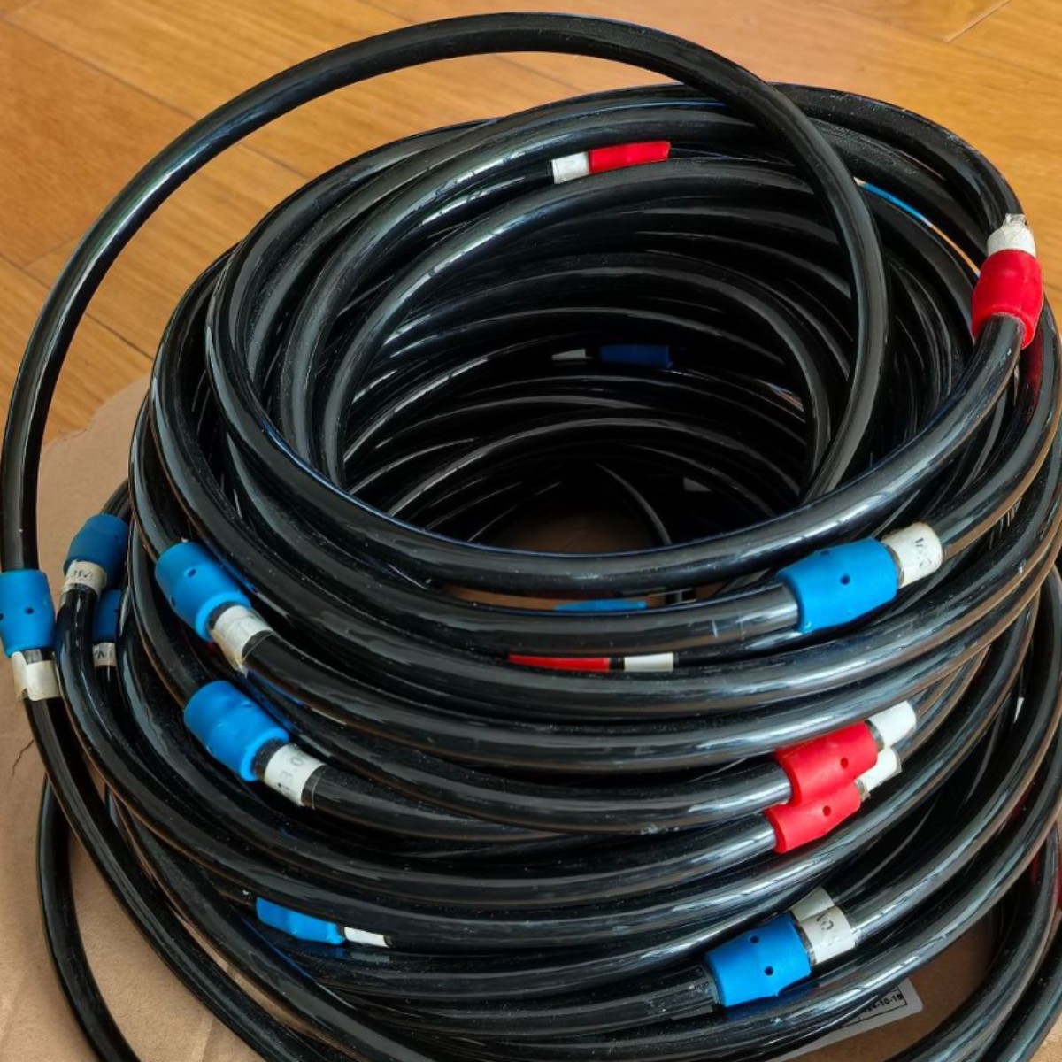 厂家专供 贴纸米标电缆 测斜仪电缆 TPU聚氨酯护套抗垃耐磨电缆