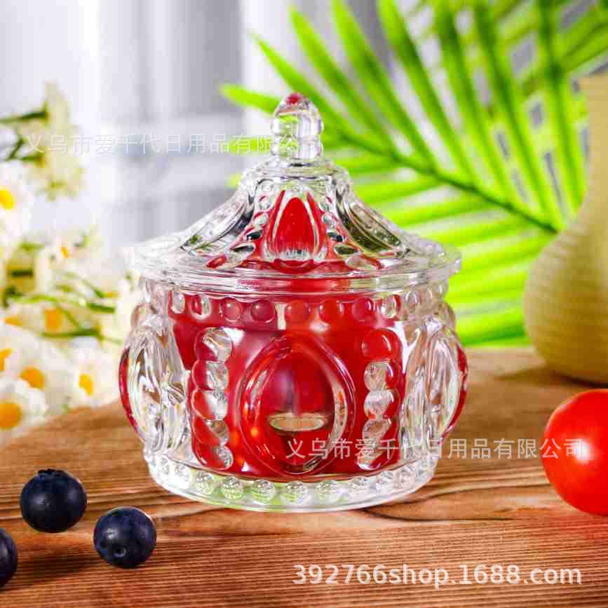European -style transparent glass sugar tank fruit tank light luxury…
