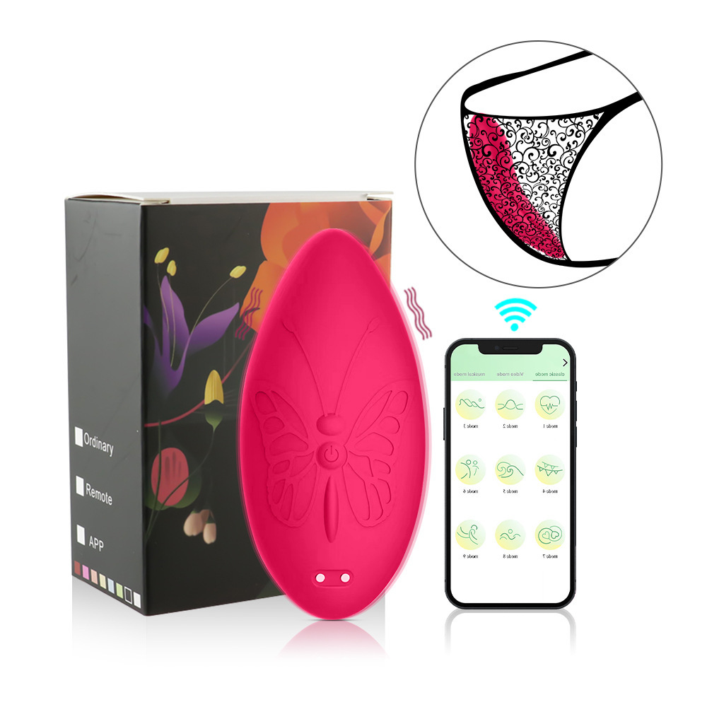 APP Remote Invisible Wearable Full Coverage Silicone Panties Vibrator Butterfly Female Massager Masturbator Adult_voghion.com