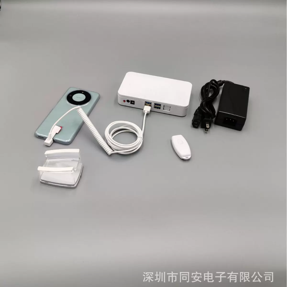 一拖多充电手机防盗报警器便宜苹果安卓TYPE-C体验店数据线展示架