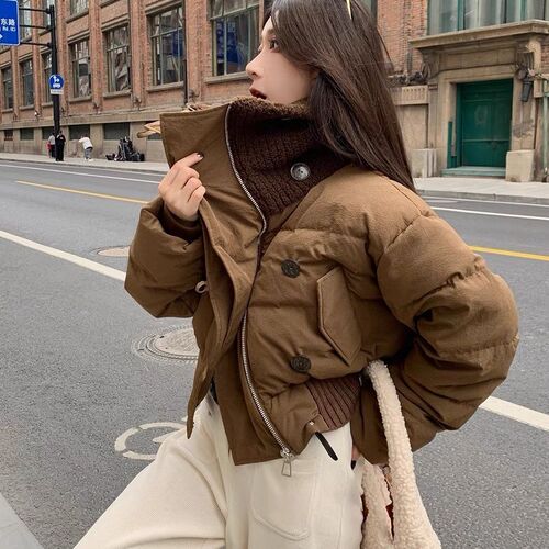 2024 New Women's Winter Short-Haired Han Style Loose Design Cotton Jacket, Small Figure Cotton Padded Coat for Students