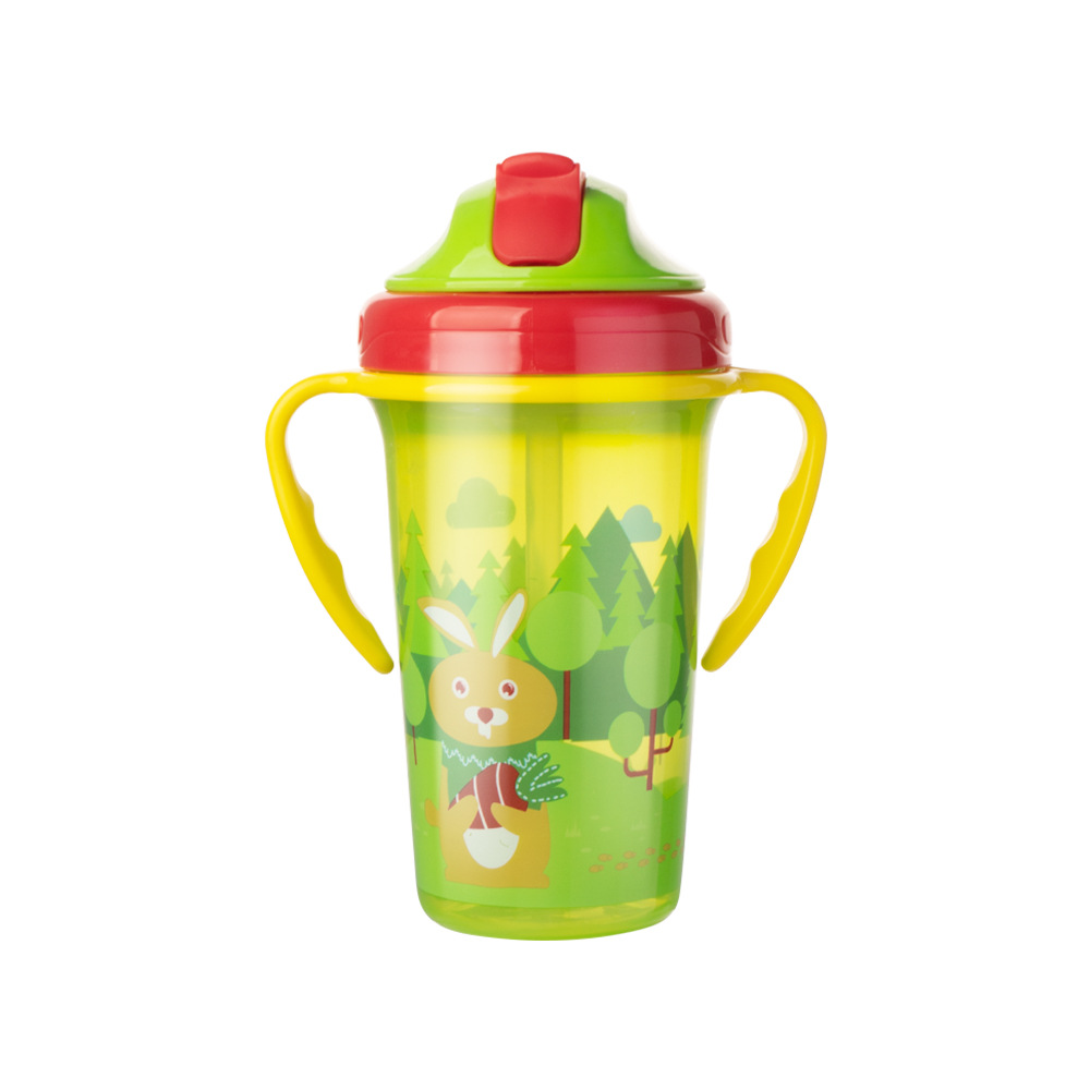 Fabricante de origen Taza de agua para niños Taza de pico de pato Taza de paja Taza de plástico Taza de agua 360 Serie completa de tazas para bebés
