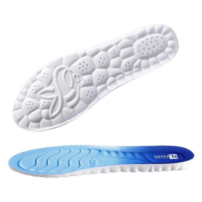 PU insole super soft long standing arch support thickened shock absorption sports men's and women's running military training leisure insole wholesale