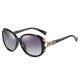 Polarized sunglasses for women 2023 new high-grade retro large round face UV-proof elegant glasses large frame sunglasses