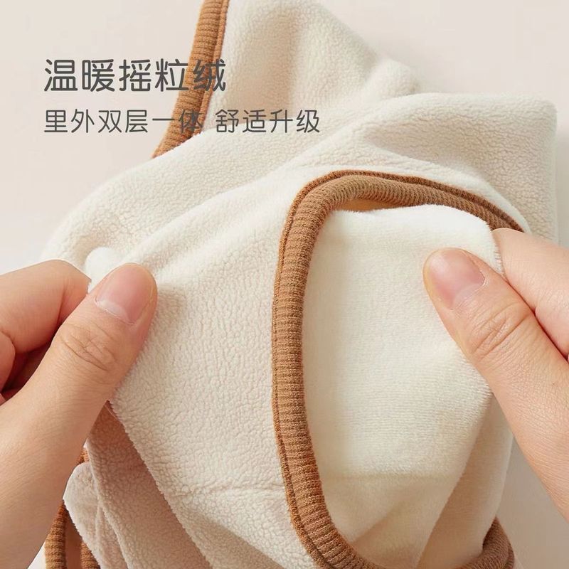 婴幼儿宝宝帽子秋冬季婴儿帽可爱保暖连帽围脖一体男女童帽子秋冬|undefined