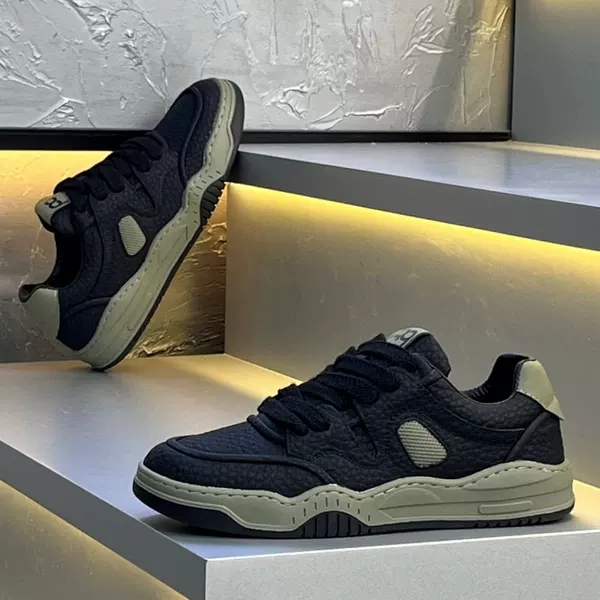 European Men's Shoes 2025 Autumn and Winter New Style Comfortable Trendy Fashion Casual Shoes Lightweight Soft-Soled Low-Top Sneakers