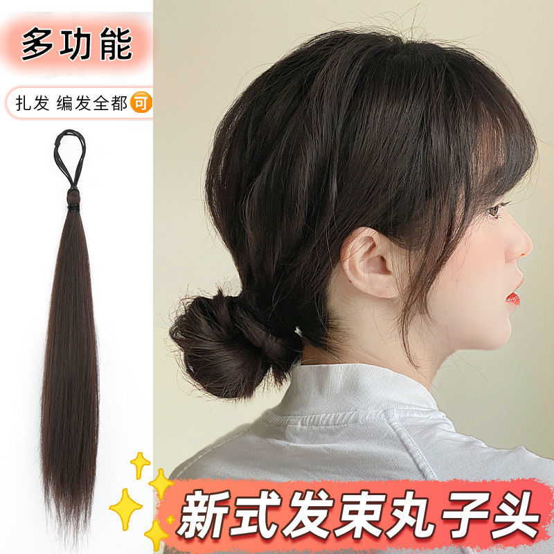 Auto-liquidación cabeza de bola baja artefacto integrado Paquete de pelo femenino viento perezoso mullido flor corsé pelo updo bolsa bola cabeza Paquete de pelo