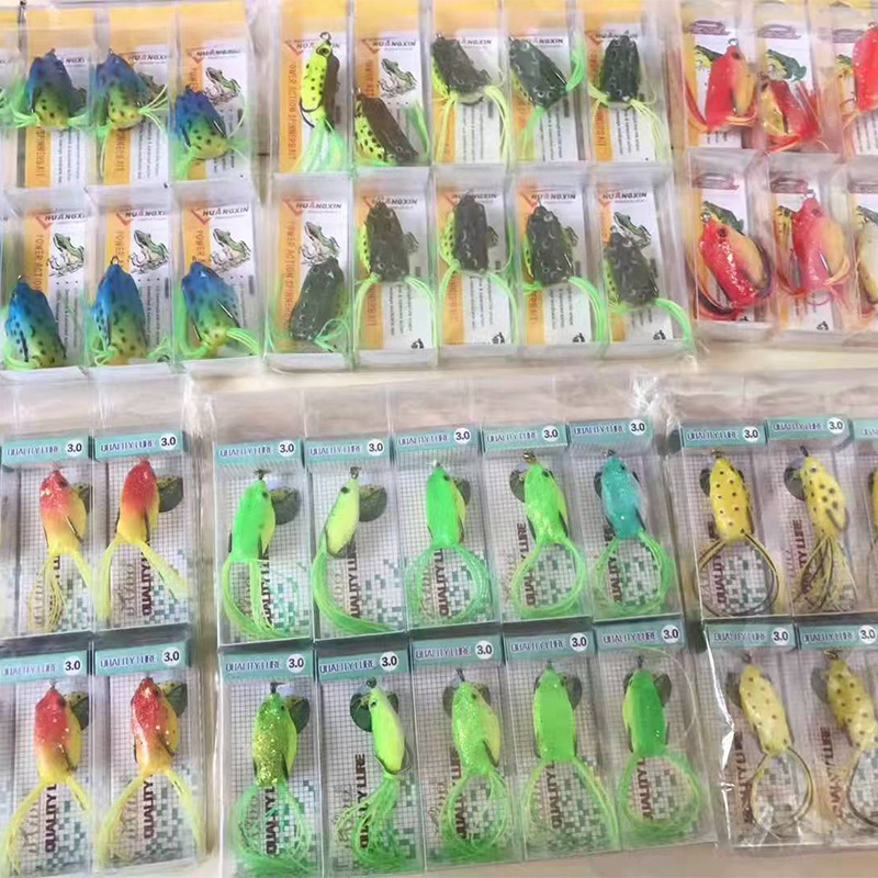 Thunder Frog Luya cebo modificado Thunder Frog Black Fish se especializa en matar a Yuantou Luya Frog Bionic Faise Trafts Fabricante al por mayor