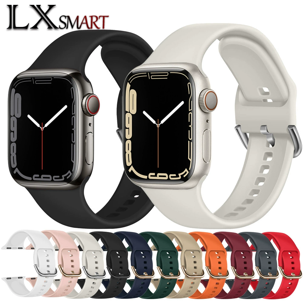 Применяет силиконовый ремешок Apple watch10 ultra A одноцветный силиконовый ремешок iwatch