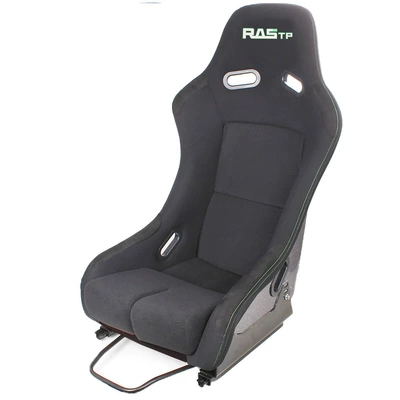 Car Modified Racing Seat Racing Game Simulator Seat Adjustable Slide Vr Driving Chair Cross-Border (Other vehicle seats) - bag051-rastp-single-pack-all-black-fiberglass