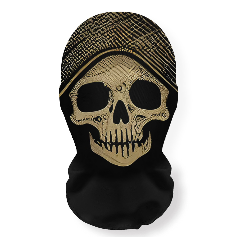 Cross-border Halloween Skull Series props parodia máscaras cubierta de cabeza nuevos productos spot todo el rostro protector solar extraño