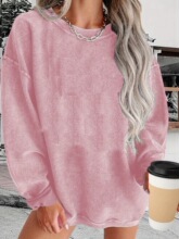 F 49831 Comfortable Round Neck Sweatshirt �������� �羳����