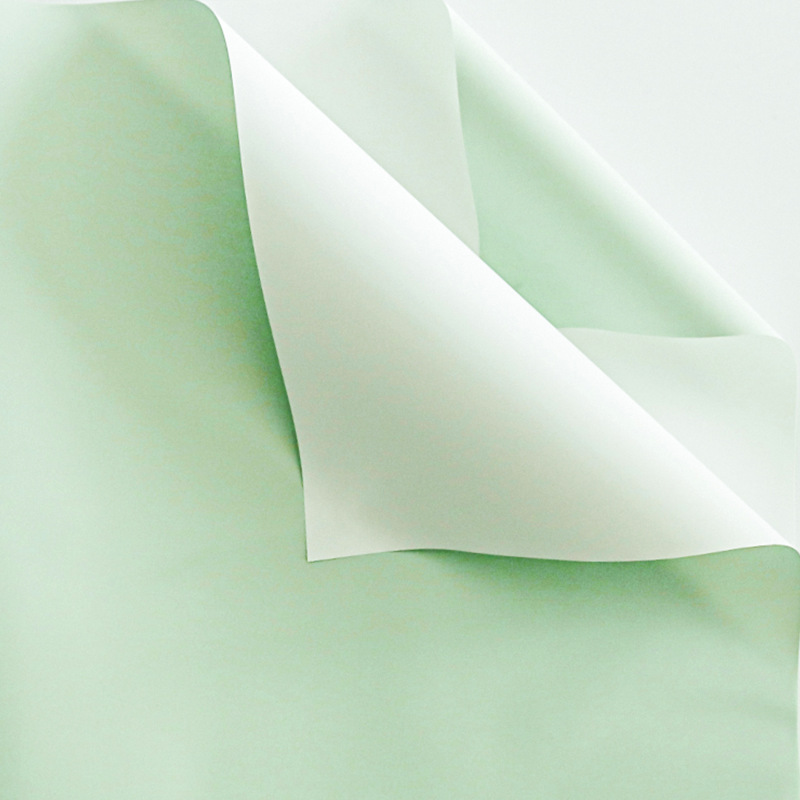 Venta al por mayor material de embalaje de ramo coreano floristería envoltura floral de doble cara papel de envoltura de flores de papel Ouya engrosado de dos colores