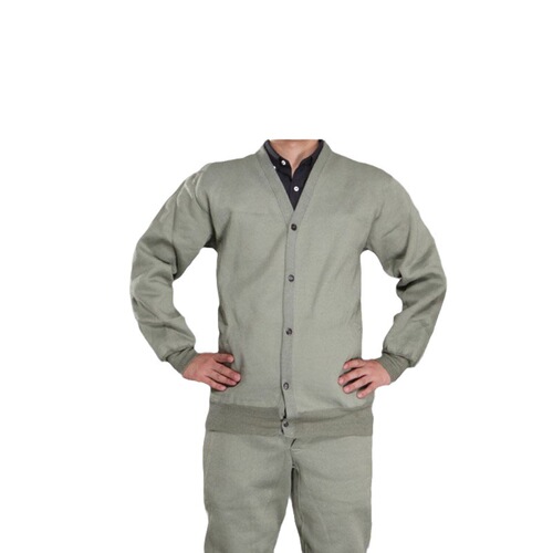 87-style military green fuzzy coat, old-fashioned labor protection set for middle-aged and elderly people, warm fuzzy coat and pants set, thick coal mine cotton coat, work uniform