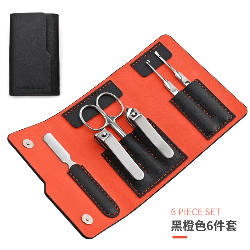 厂家指甲剪套装批发不锈钢修甲工具套指甲钳修脚指甲刀套装6件套|undefined