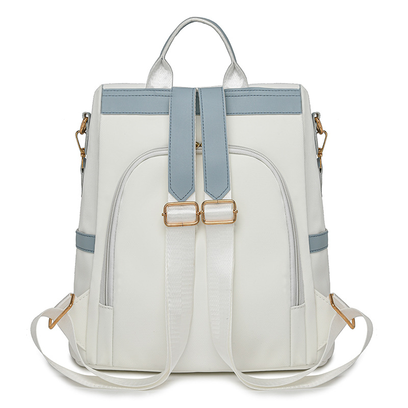 Nueva mochila antirrobo para mujer, mochila de cuero retro para mujer, mochila informal de gran capacidad multicompartimento al por mayor